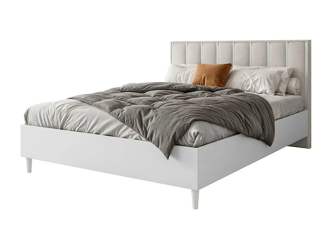 LIT COUCHÉ Stella 166/211/108 blanc/beige