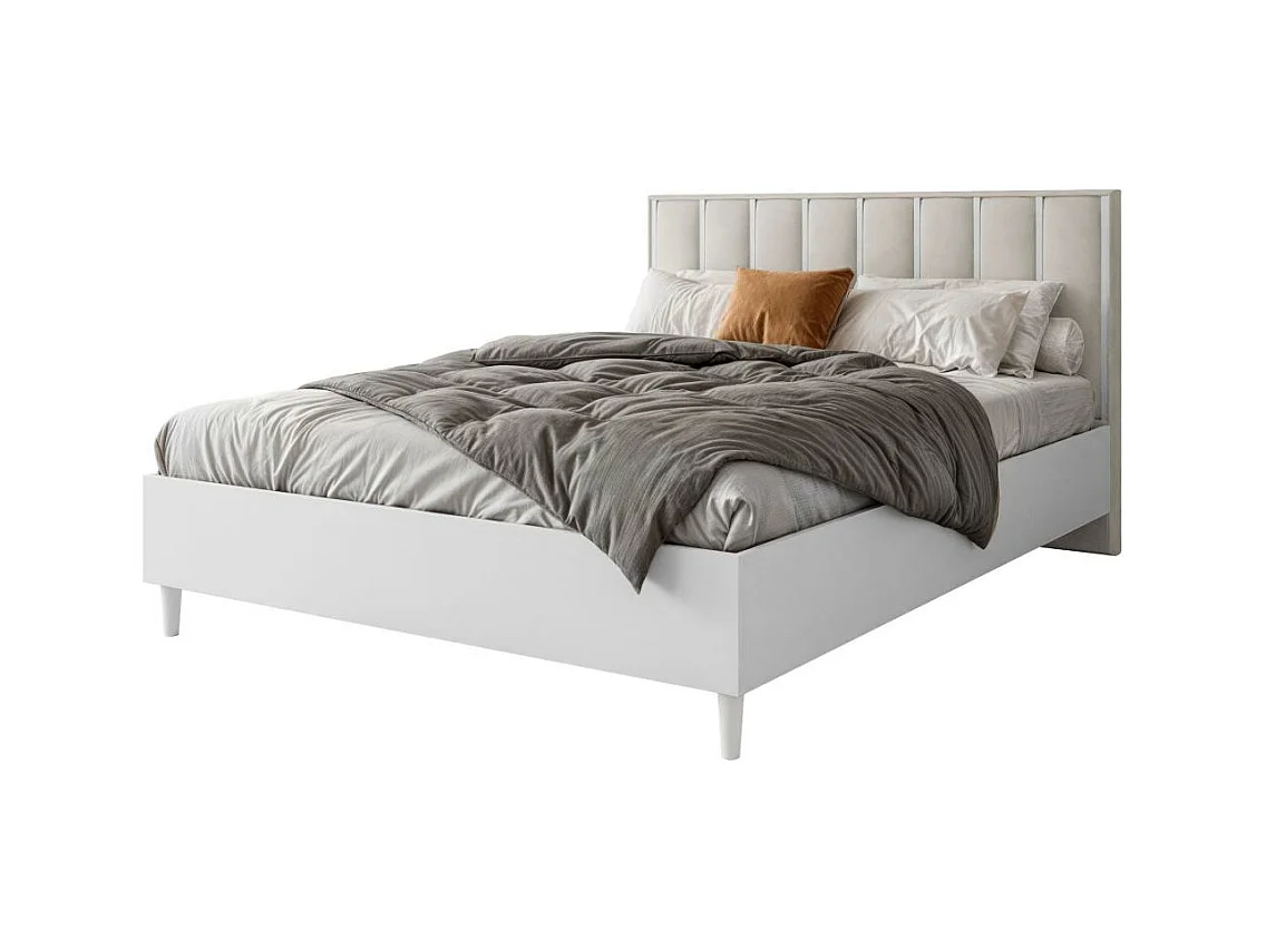 LIT COUCHÉ Stella 166/211/108 blanc/beige