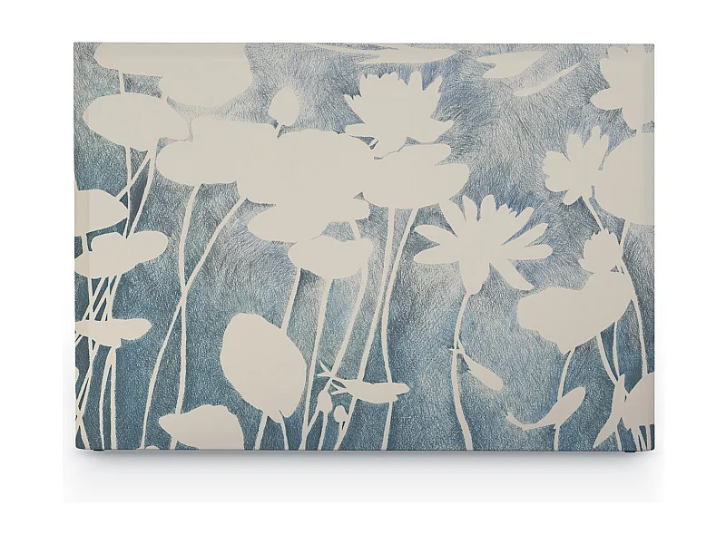 BELLECOUR LITERIE | Tête de lit déhoussable HAKU 140x110 cm | Coloris Bleu