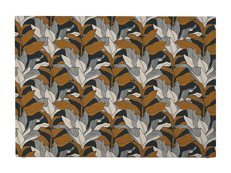 BELLECOUR LITERIE | Tête de lit déhoussable TONI 140x110 cm | Coloris Bleu