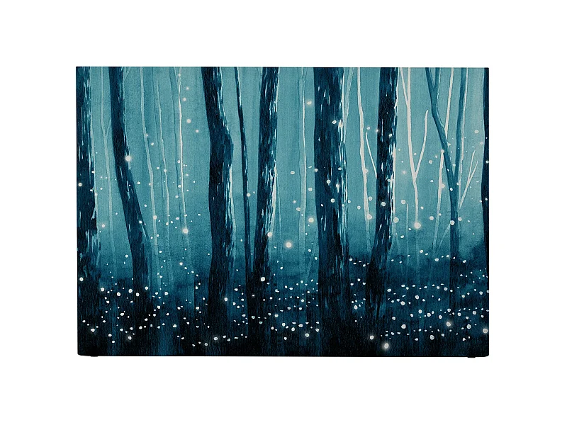 BELLECOUR LITERIE | Tête de lit déhoussable LUCIOLES 160x110 cm | Coloris Bleu