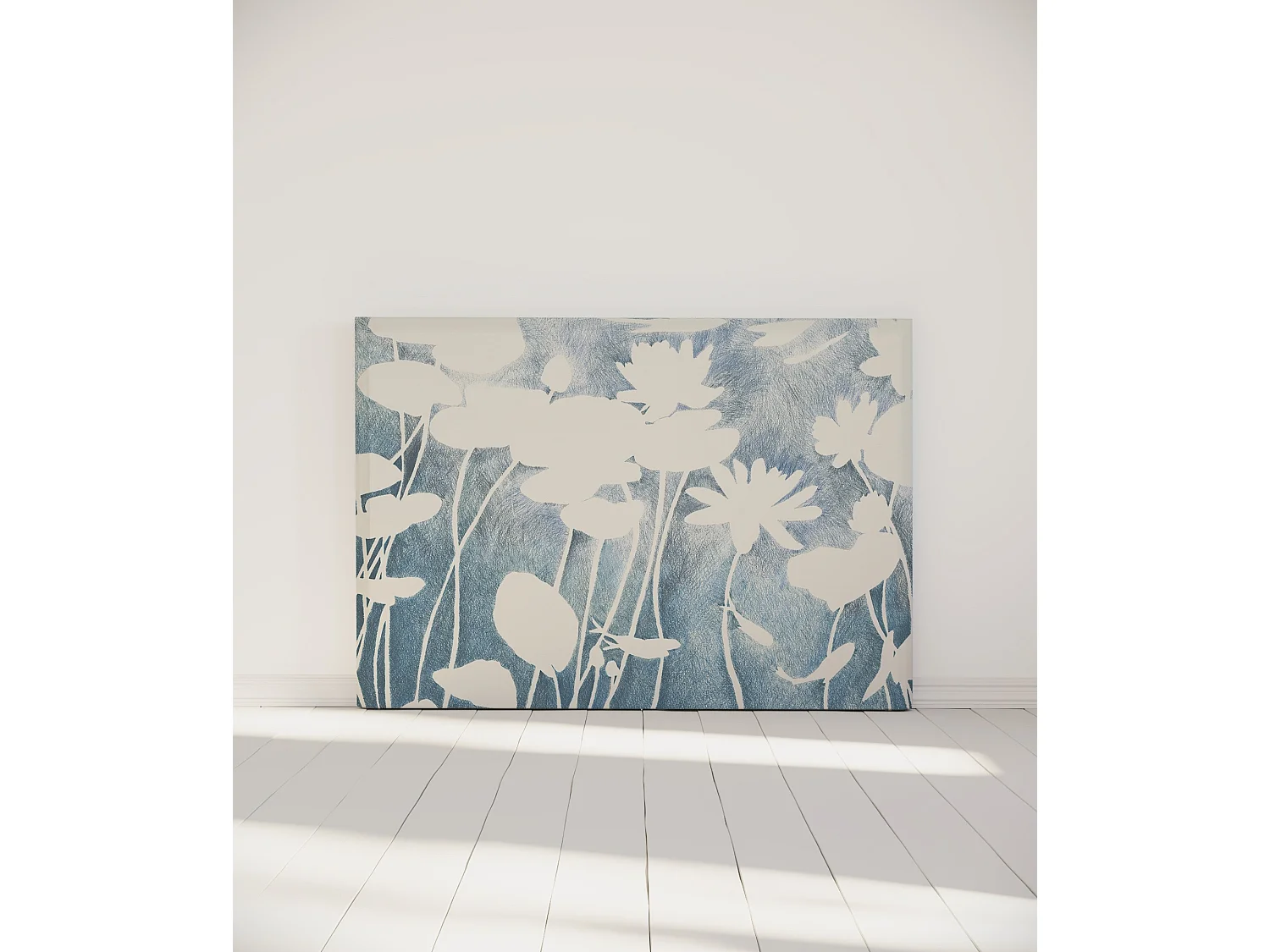 BELLECOUR LITERIE | Tête de lit déhoussable HAKU 160x110 cm | Coloris Bleu