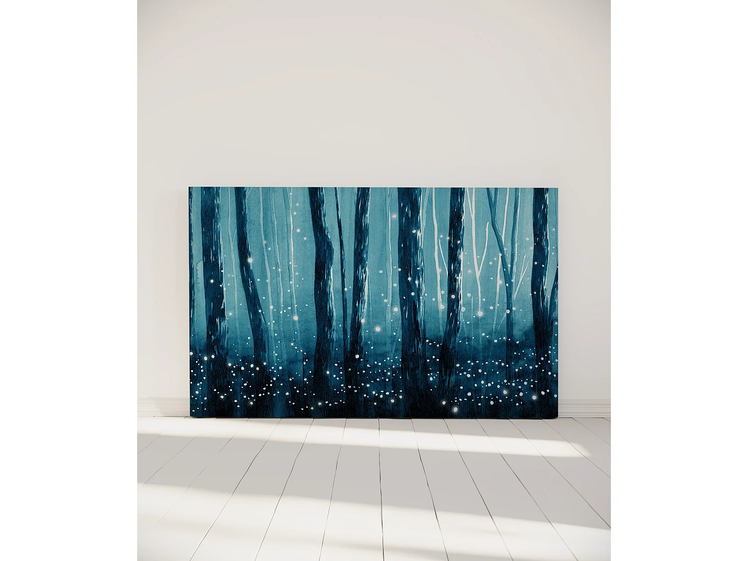 BELLECOUR LITERIE | Tête de lit déhoussable LUCIOLES 180x110 cm | Coloris Bleu