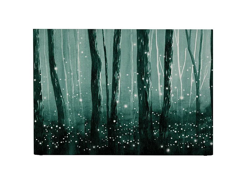 BELLECOUR LITERIE | Tête de lit déhoussable LUCIOLES 160x110 cm | Coloris Vert
