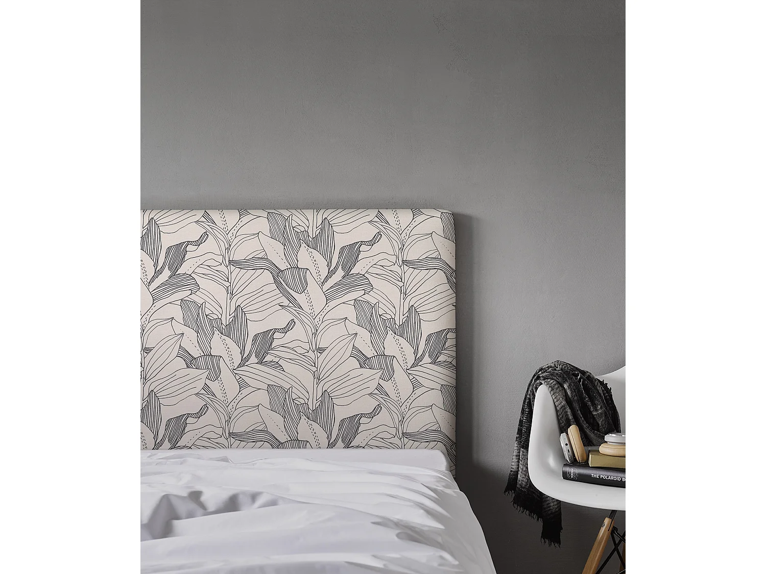 BELLECOUR LITERIE | Tête de lit déhoussable TONI 160x110 cm | Coloris Beige