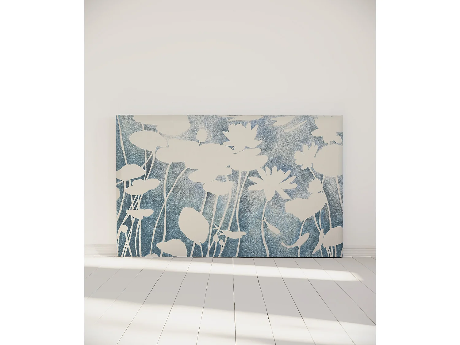 BELLECOUR LITERIE | Tête de lit déhoussable HAKU 180x110 cm | Coloris Bleu