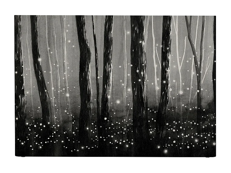 BELLECOUR LITERIE | Tête de lit déhoussable LUCIOLES 180x110 cm | Coloris Noir