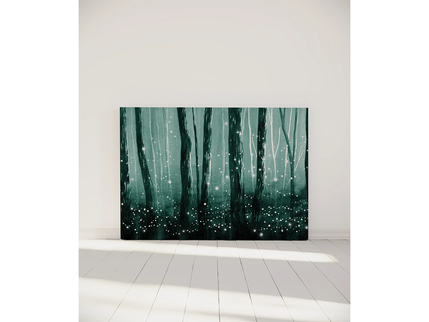 BELLECOUR LITERIE | Tête de lit déhoussable LUCIOLES 140x110 cm | Coloris Vert