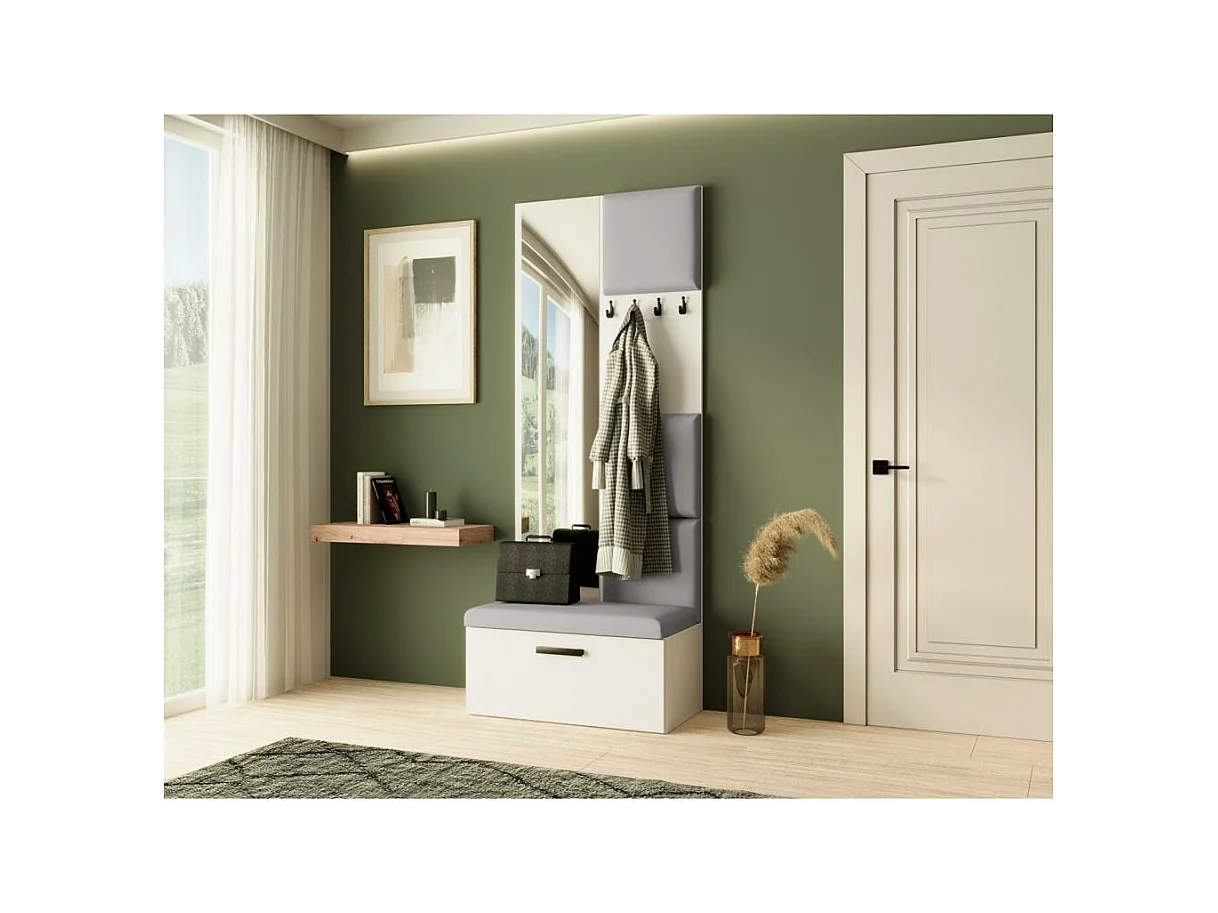 GARDEROBE Margaret III 81/203/43 mit gepolsterten Paneelen