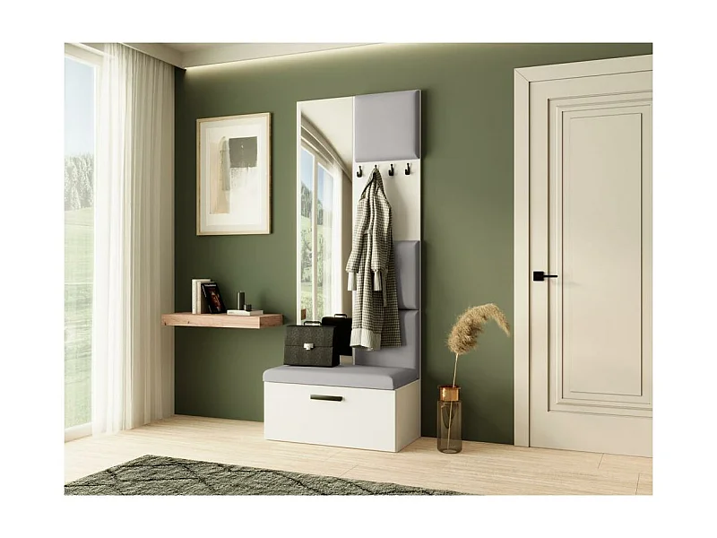 GARDEROBE Margaret III 81/203/43 mit gepolsterten Paneelen