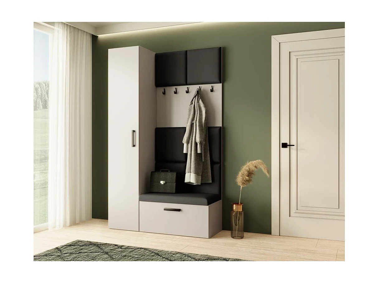 GARDEROBE Margaret I+IV 121/203/43 avec panneaux rembourrés