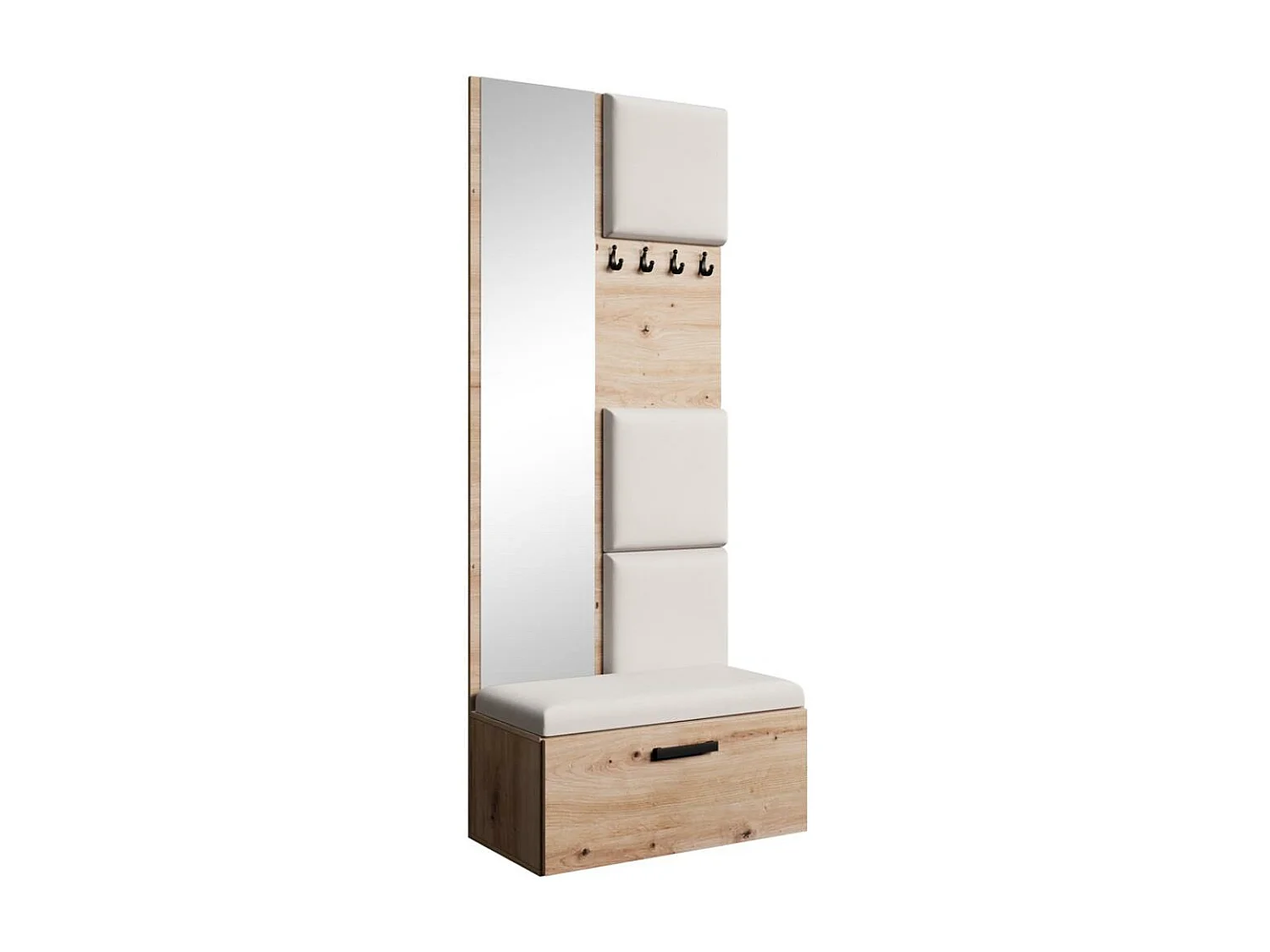 GARDEROBE Margaret III 81/203/43 avec panneaux rembourrés