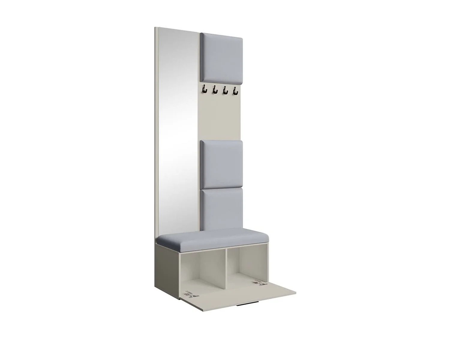 GARDEROBE Margaret III 81/203/43 avec panneaux rembourrés