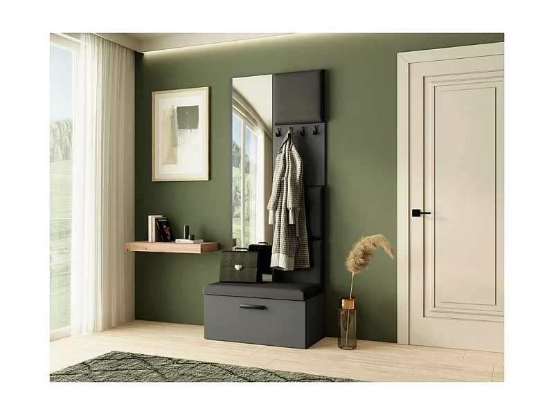 GARDEROBE Margaret III 81/203/43 met gestoffeerde panelen