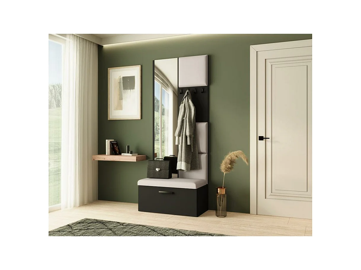 GARDEROBE Margaret III 81/203/43 mit gepolsterten Paneelen