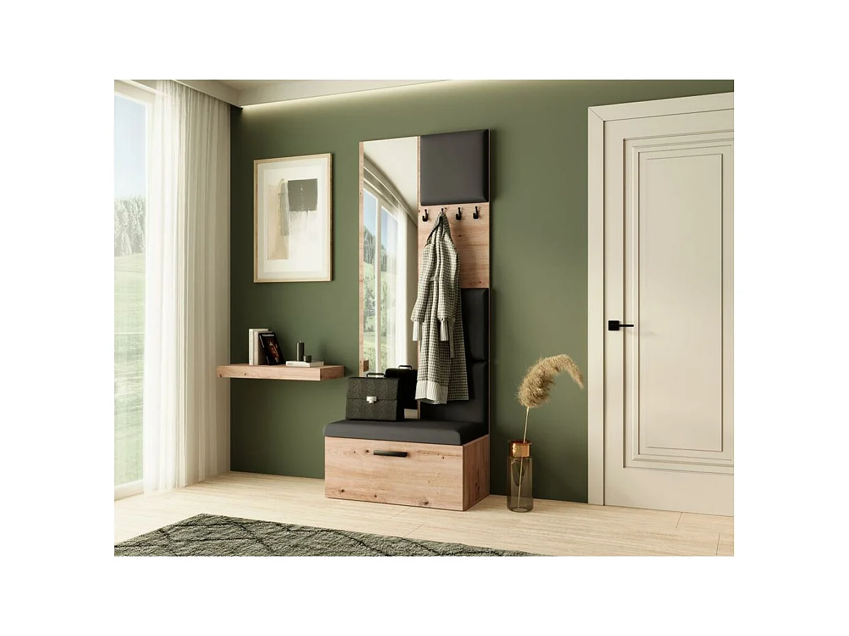GARDEROBE Margaret III 81/203/43 mit gepolsterten Paneelen