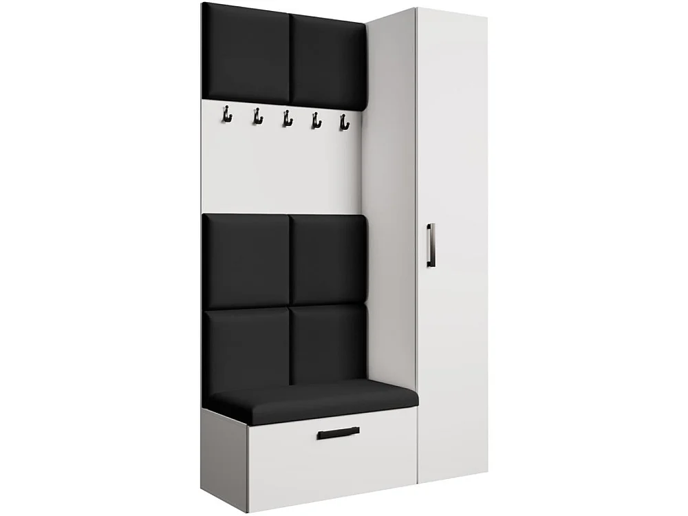 GARDEROBE Margaret I+IV 121/203/43 avec panneaux rembourrés