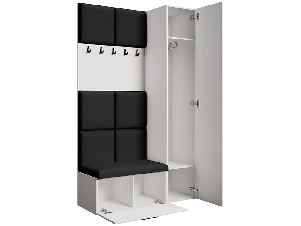 GARDEROBE Margaret I+IV 121/203/43 avec panneaux rembourrés