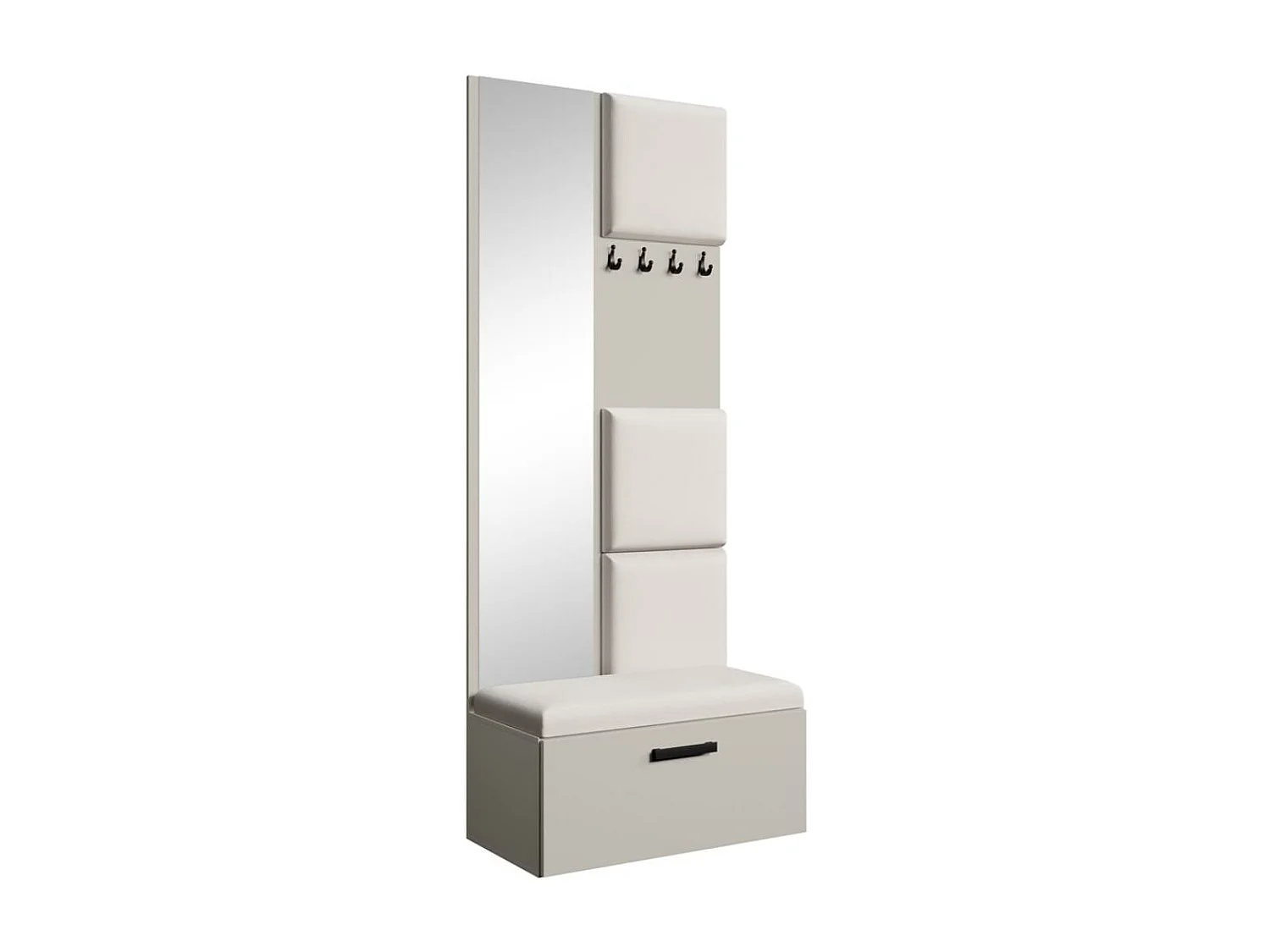 GARDEROBE Margaret III 81/203/43 avec panneaux rembourrés