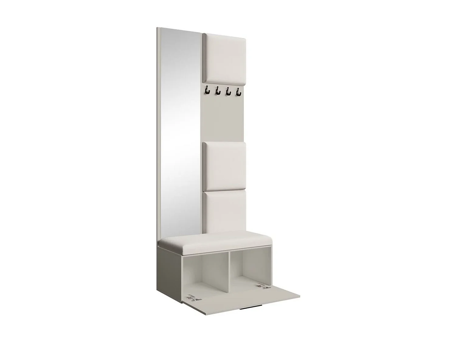 GARDEROBE Margaret III 81/203/43 met gestoffeerde panelen