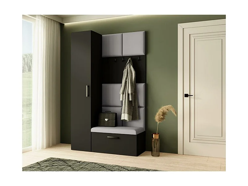 GARDEROBE Margaret I+IV 121/203/43 met gestoffeerde panelen