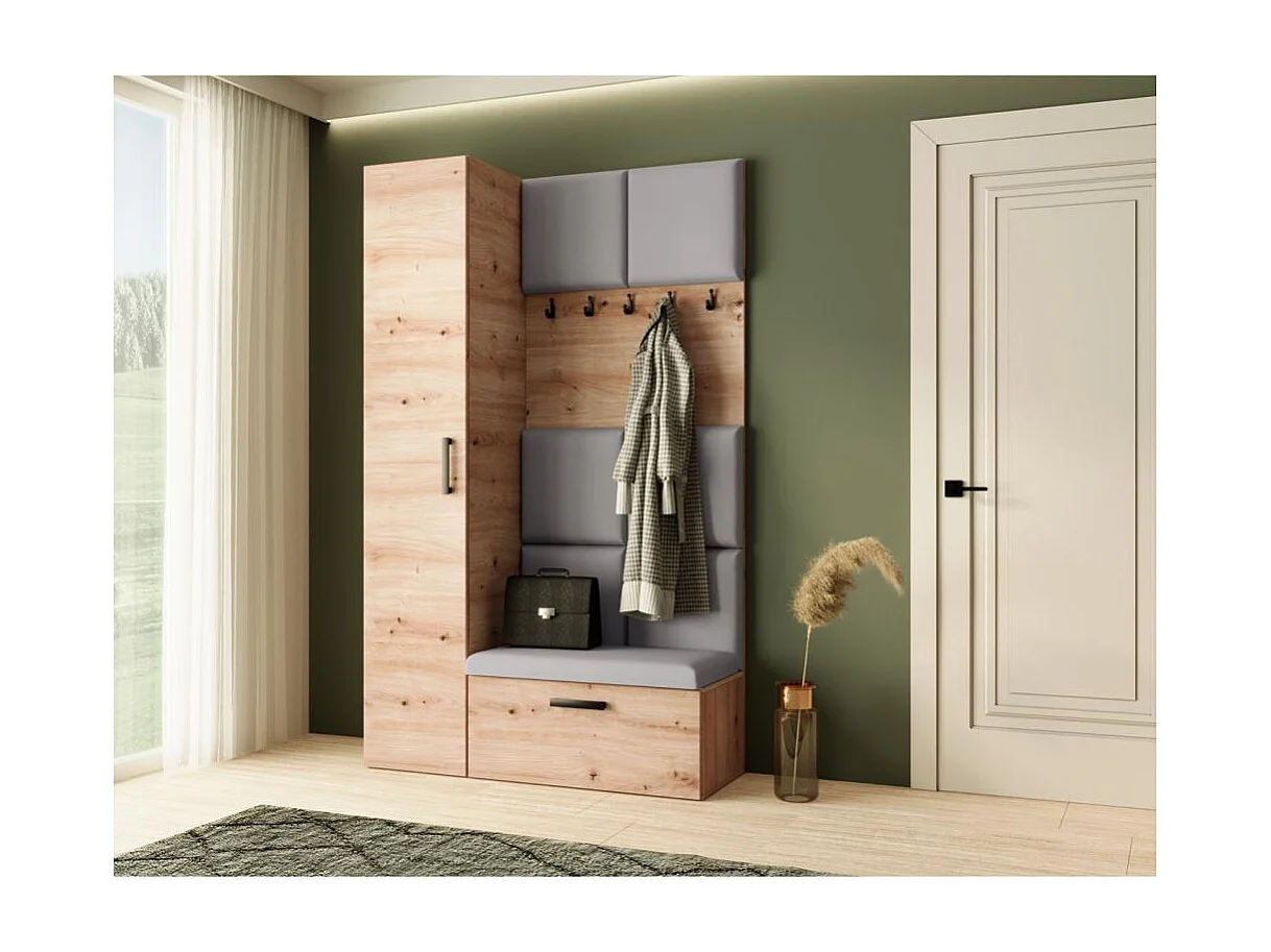 GARDEROBE Margaret I+IV 121/203/43 avec panneaux rembourrés