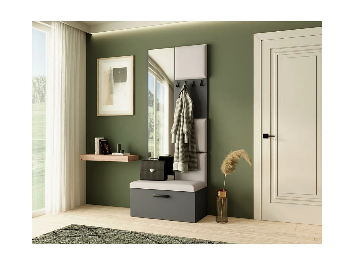 GARDEROBE Margaret III 81/203/43 avec panneaux rembourrés