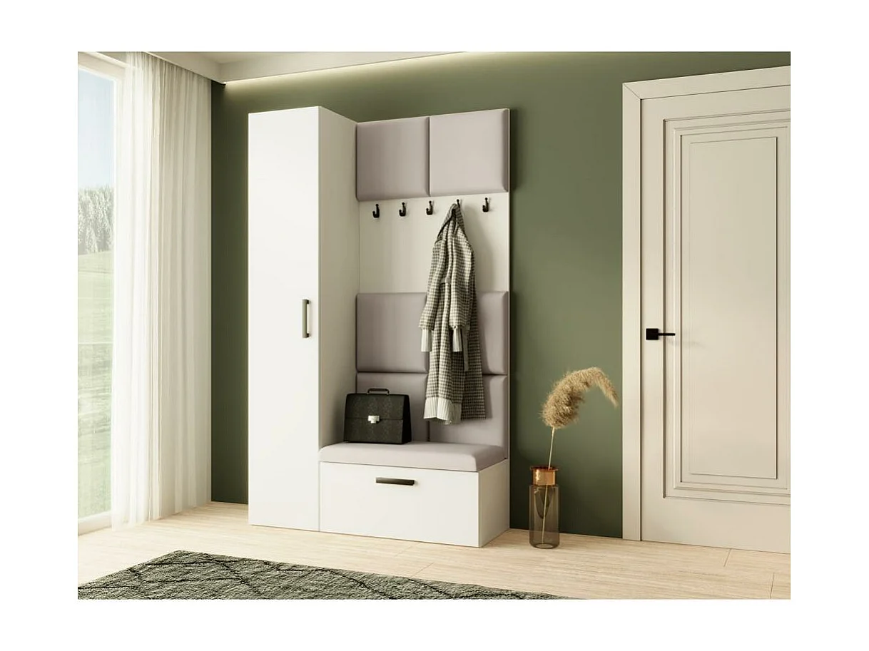 GARDEROBE Margaret I+IV 121/203/43 avec panneaux rembourrés