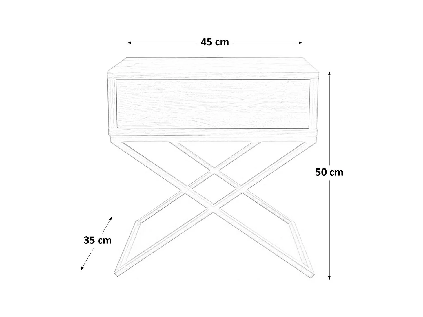 SOMMIER Max 45/50/35 blanc