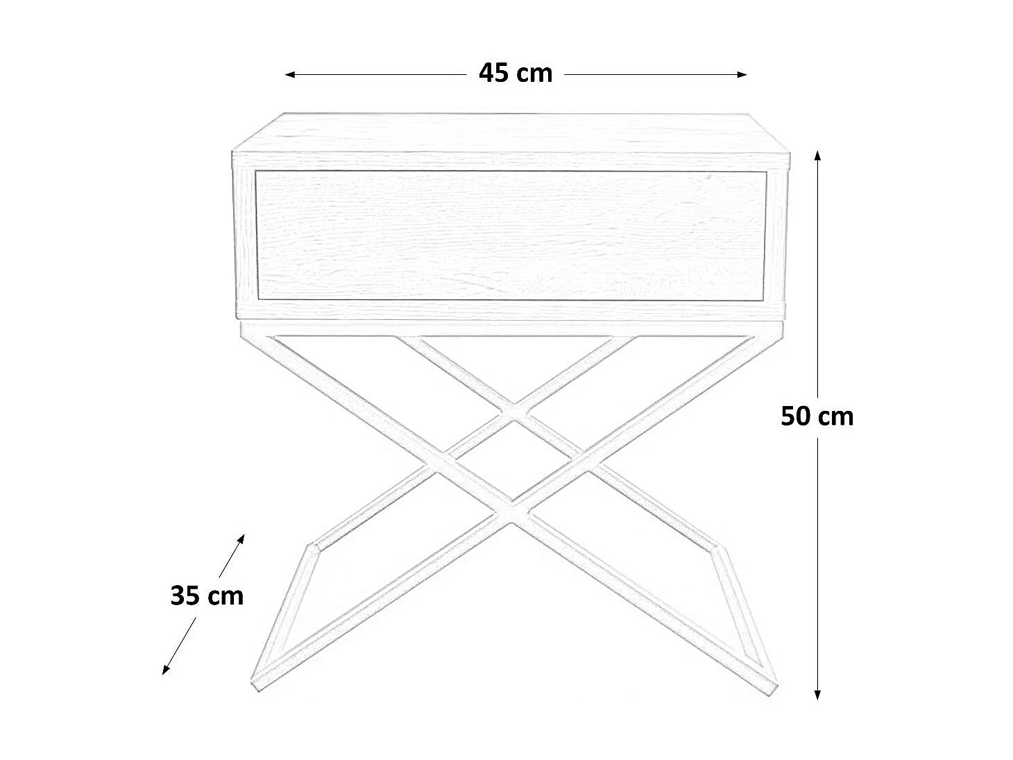 SOMMIER Max 45/50/35 blanc