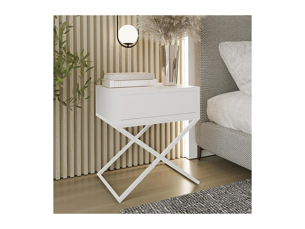 NACHTSCHRANK Max 45/50/35 weiß