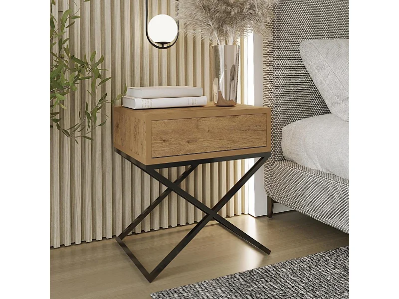 NACHTSCHRANK Max 45/50/35 eiche Wotan