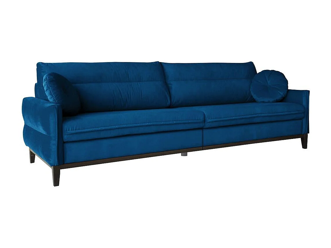 SOFA 3-SITZER Belweder Velours dunkelblau