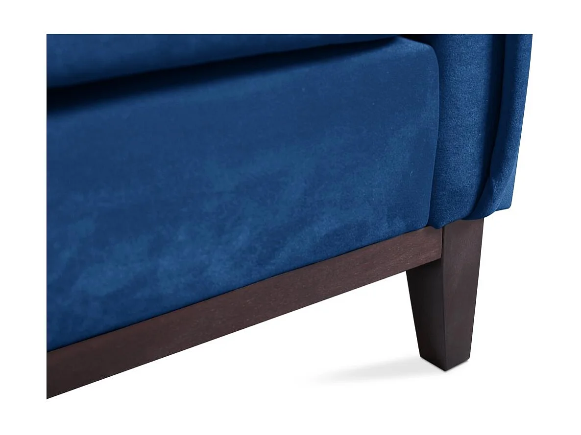 SOFA 3-SITZER Belweder Velours dunkelblau