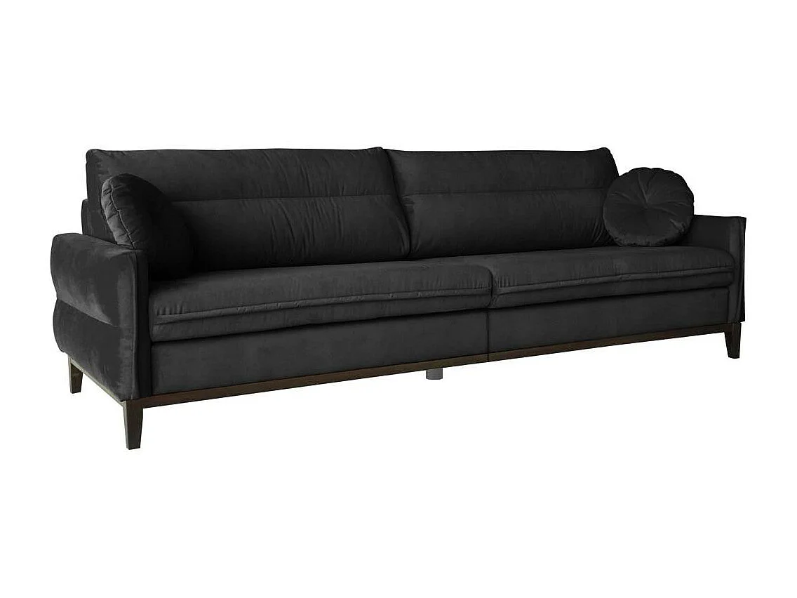 SOFA 3-SITZER Belweder Velours schwarz