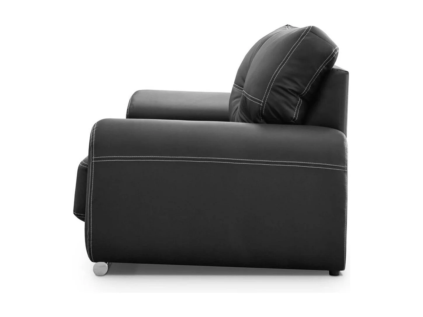 CANAPE 3 PLACES Omega noir