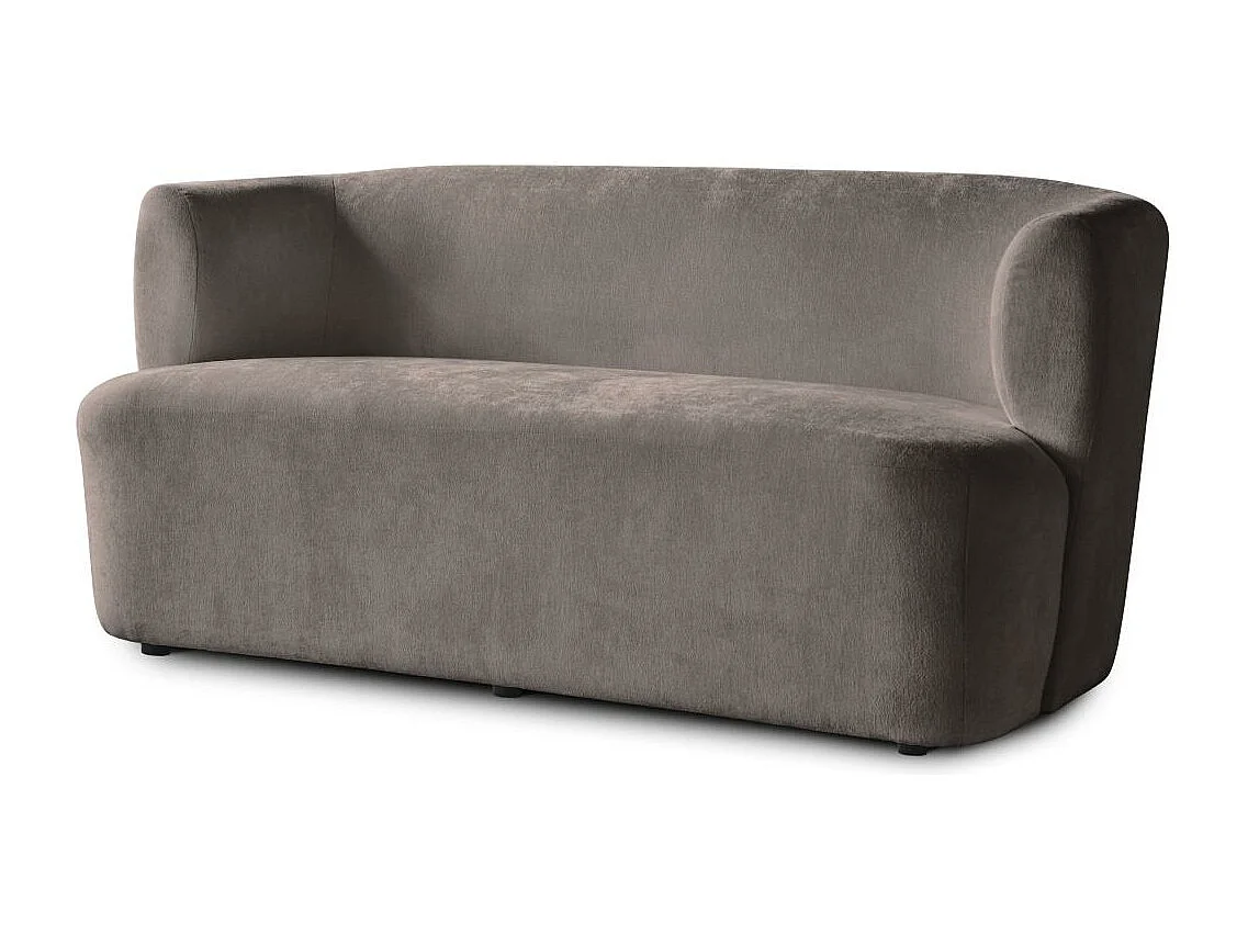 2-SITZER SOFA Nori braun velour