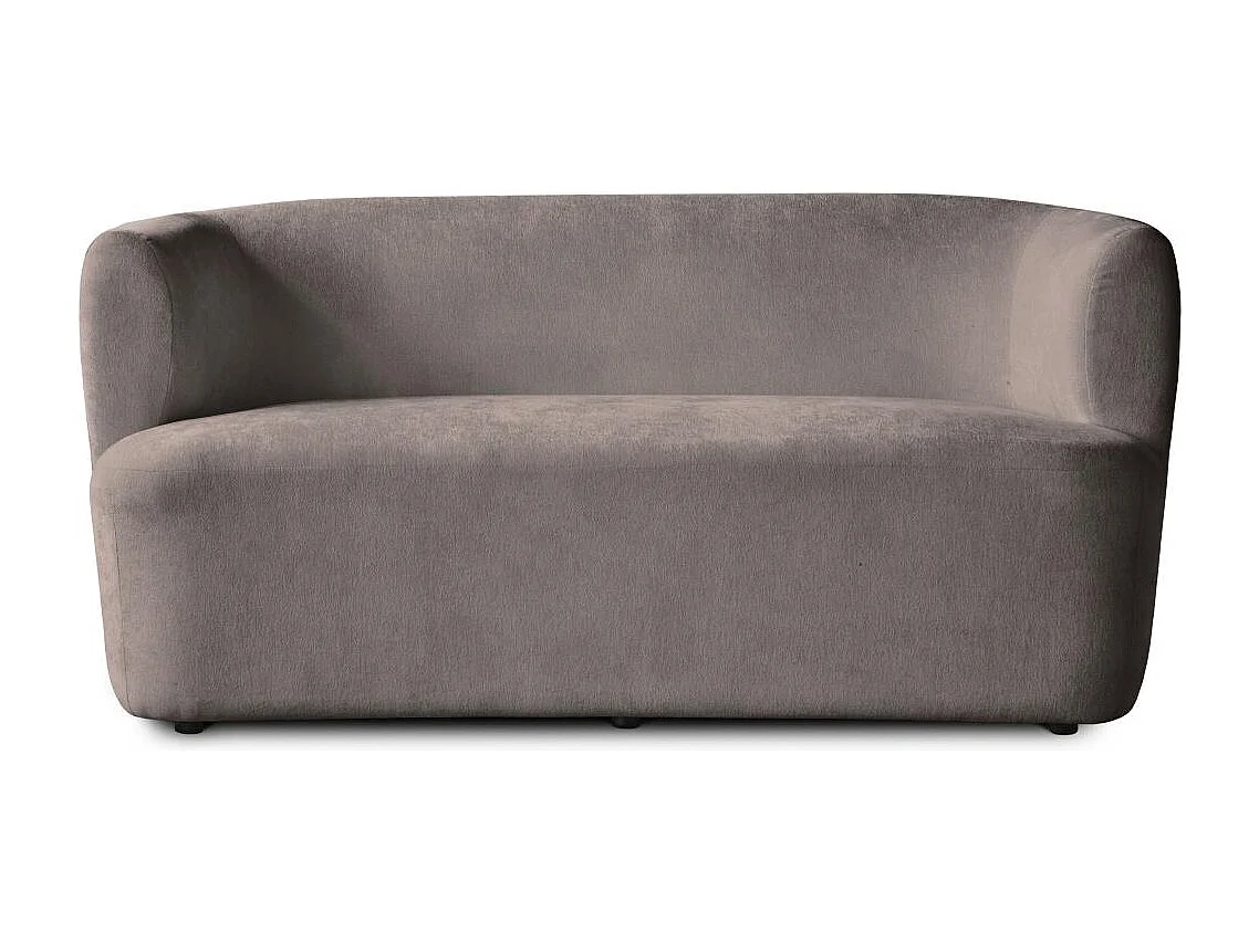 2-SITZER SOFA Nori braun velour