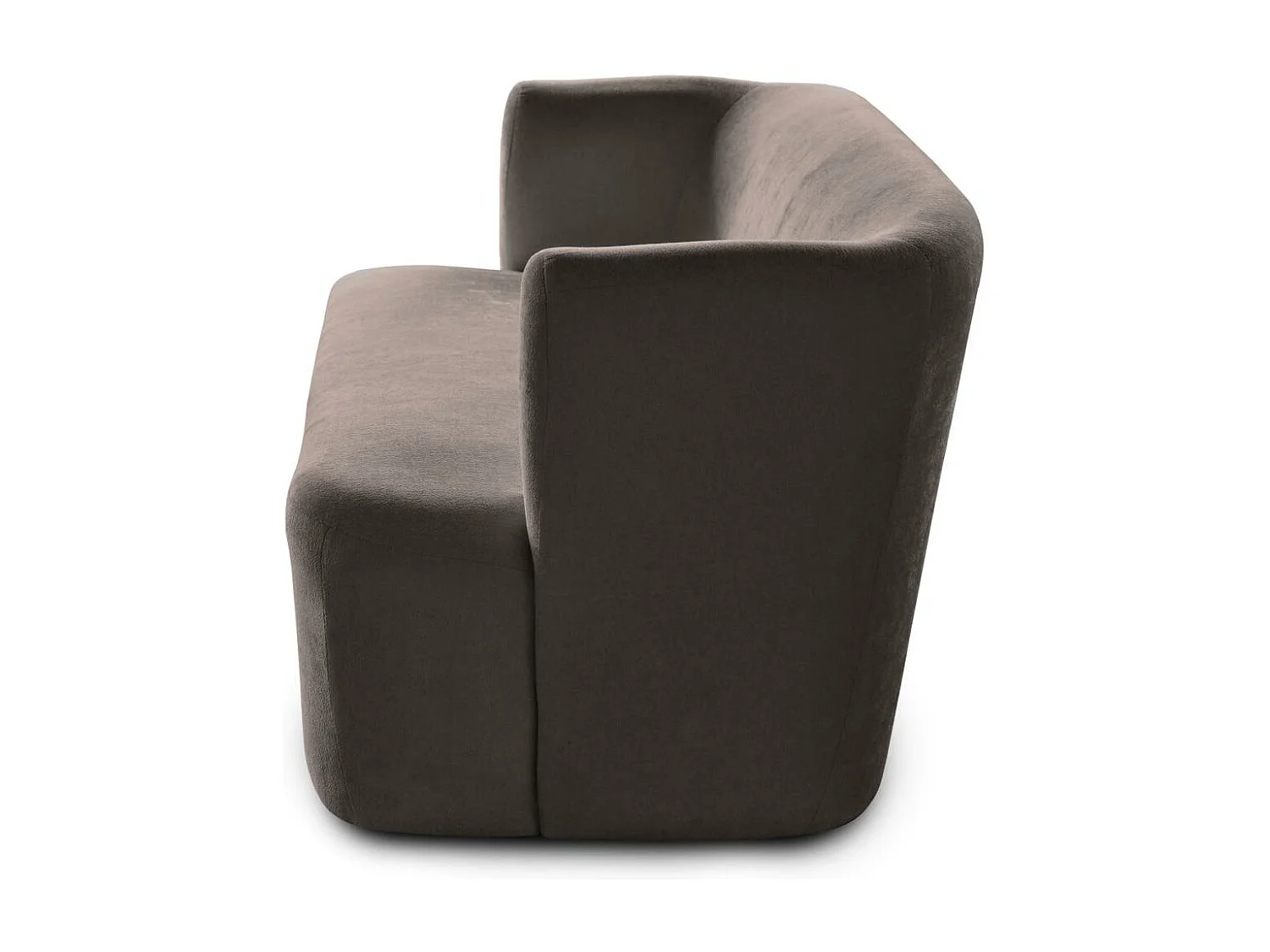 2-SITZER SOFA Nori braun velour