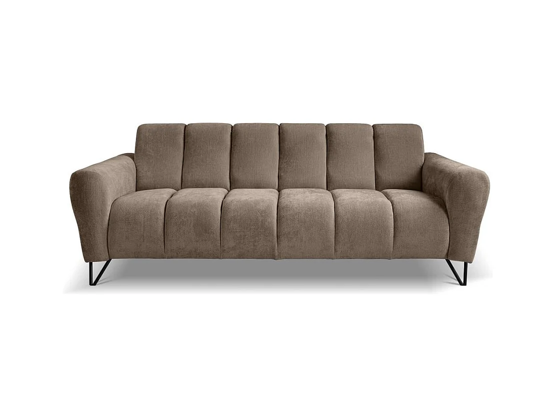 3-SITZER SOFA Volare mit Metallbeinen braun