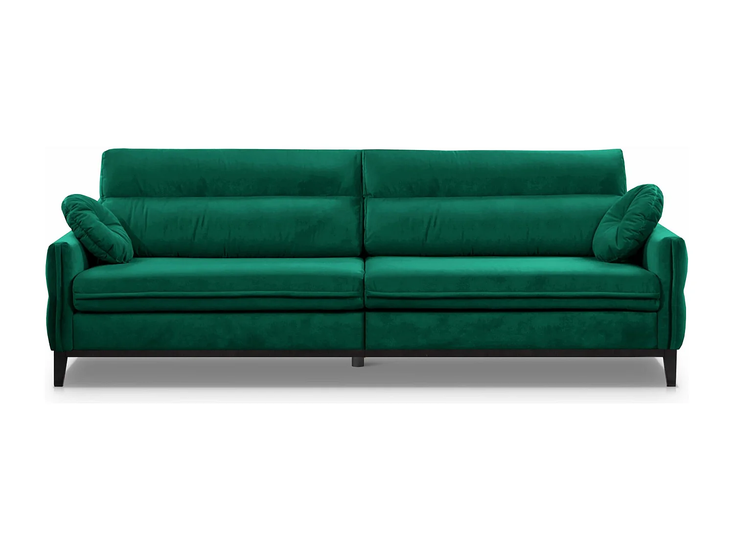 SOFA 3-SITZER Belweder Velours dunkelgrün
