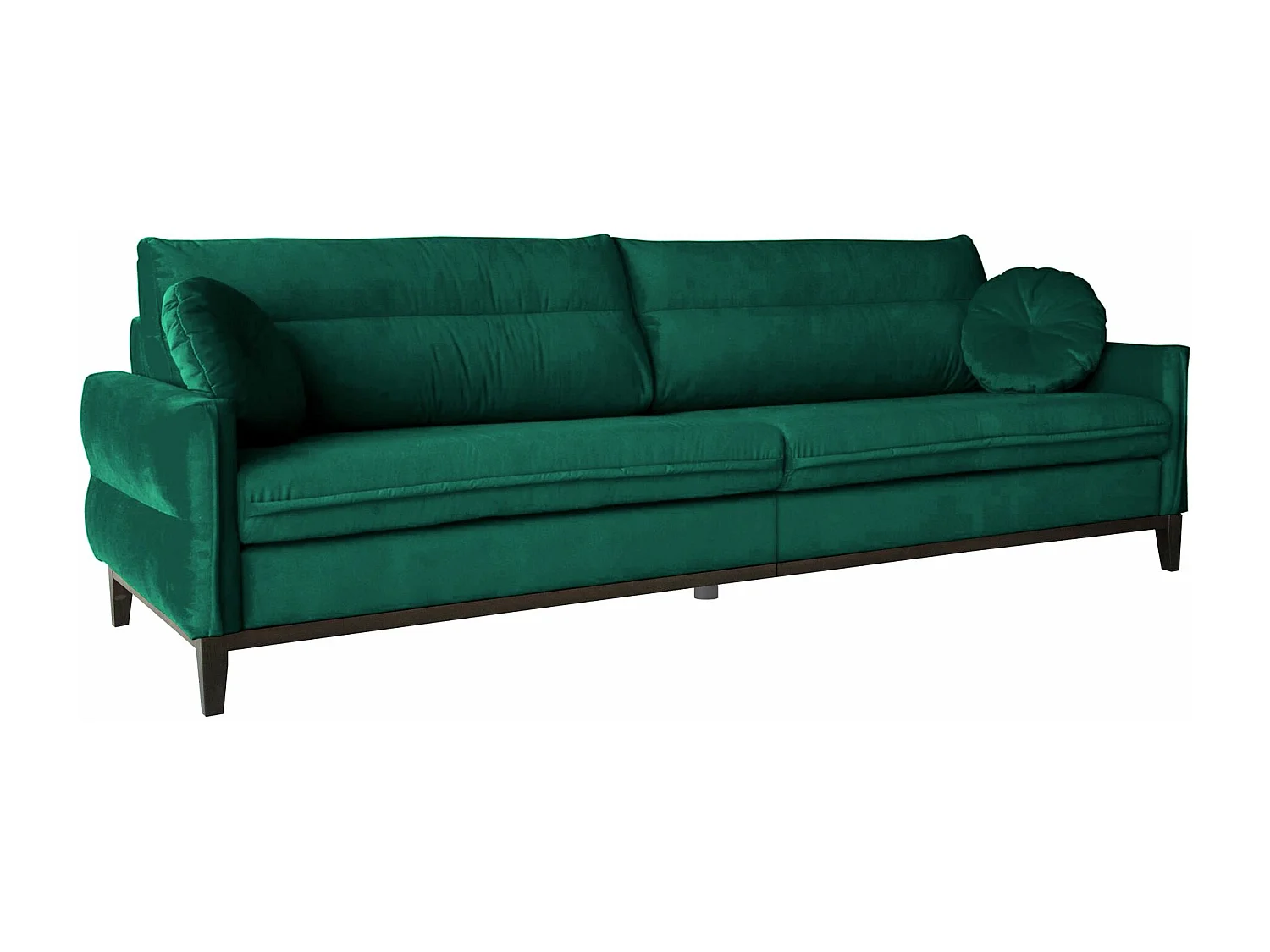 SOFA 3-SITZER Belweder Velours dunkelgrün