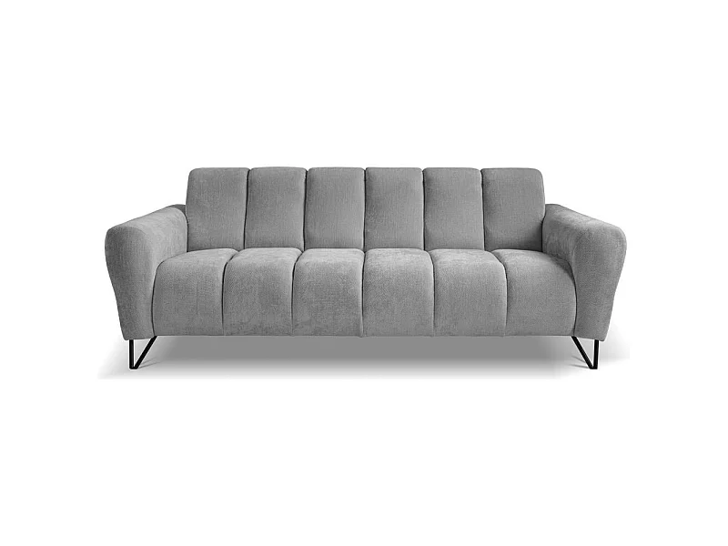 3-SITZER SOFA Volare mit Metallbeinen grau
