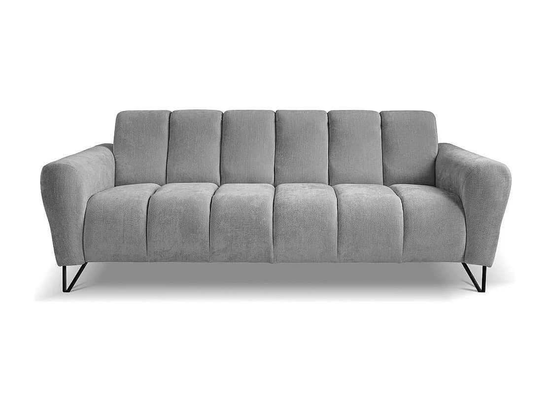 3-SITZER SOFA Volare mit Metallbeinen grau