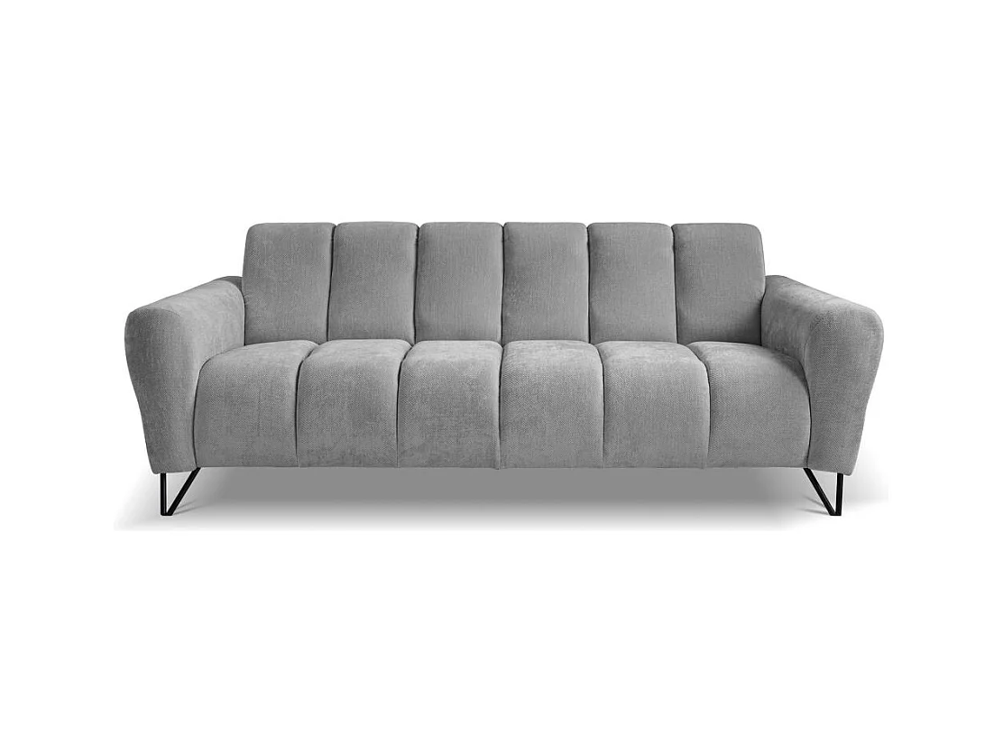 3-SITZER SOFA Volare mit Metallbeinen grau