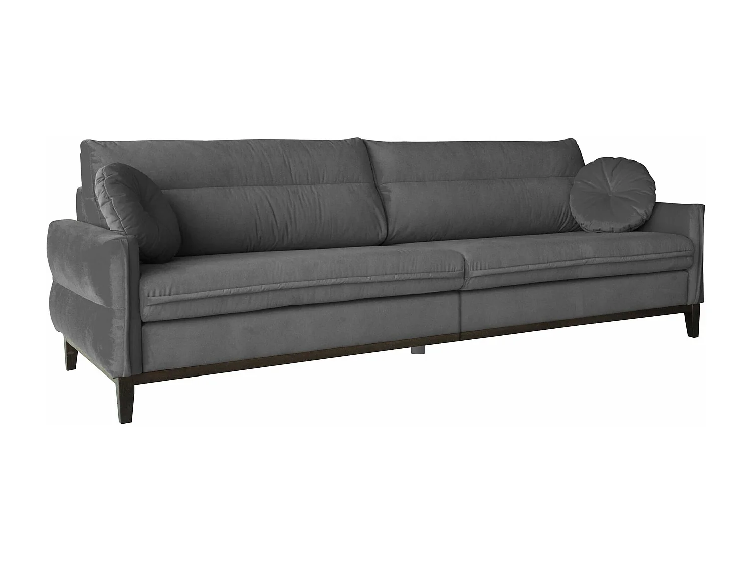 SOFA 3-SITZER Belweder Velours grau