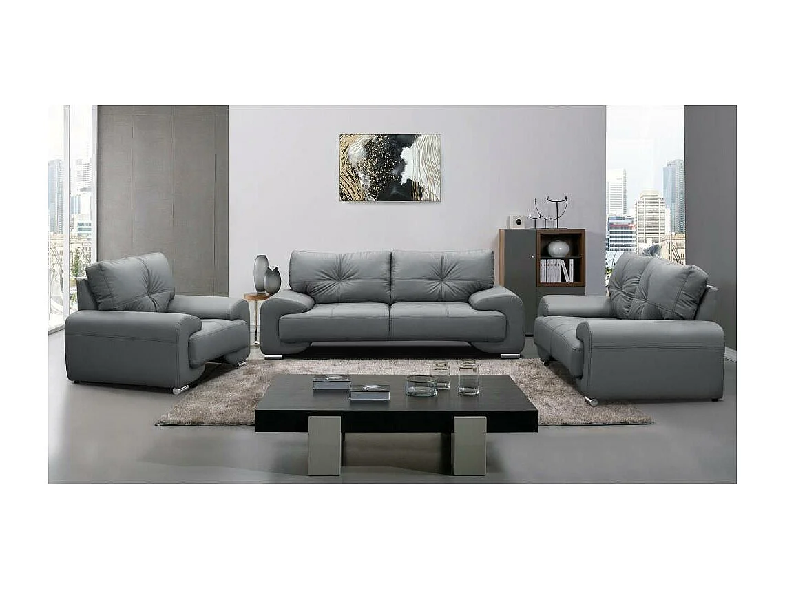 SOFA 3-SITZER Omega grau