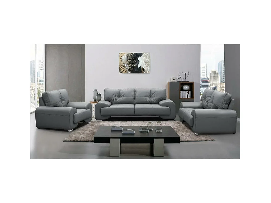 SOFA 3-SITZER Omega grau