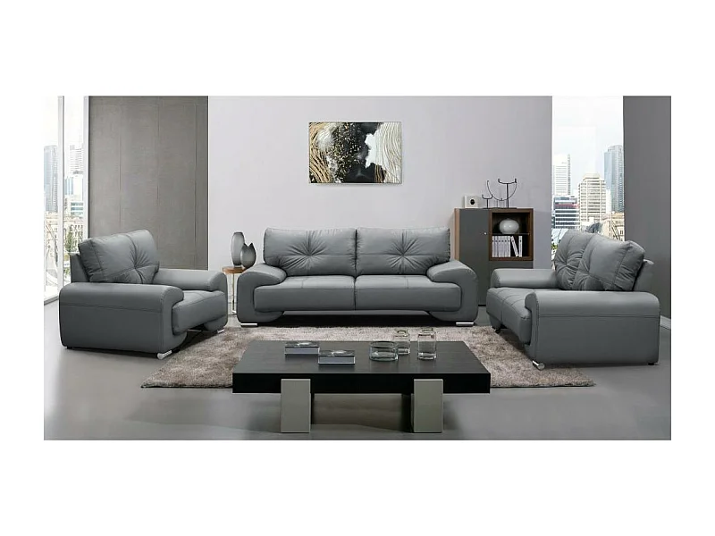 SOFA 3-SITZER Omega grau