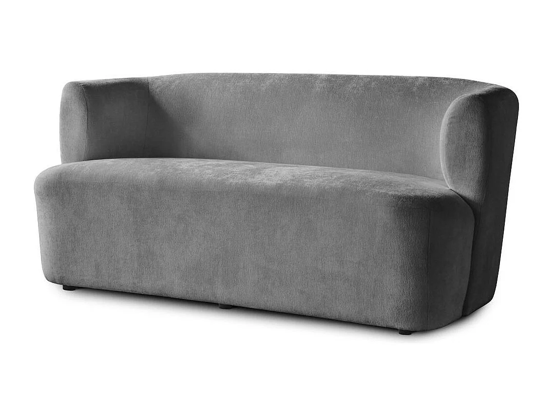 2-SITZER SOFA Nori grau velour